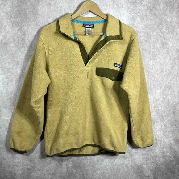 Patagonia Lightweight Synchilla® Snap-T Fleece Pullover Sweatshirt Mens XS Brown - Picture 1 of 8